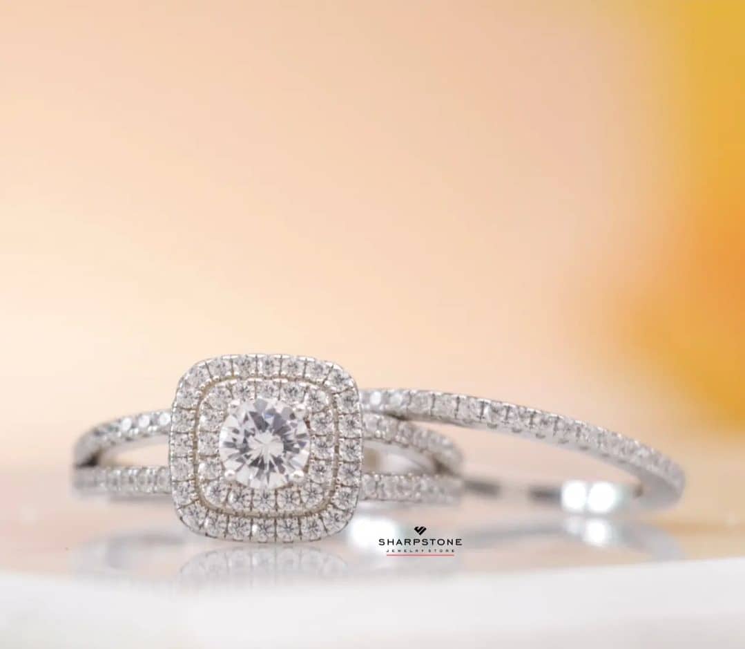 Daphne - Charlotte Sterling Silver Bridal Set