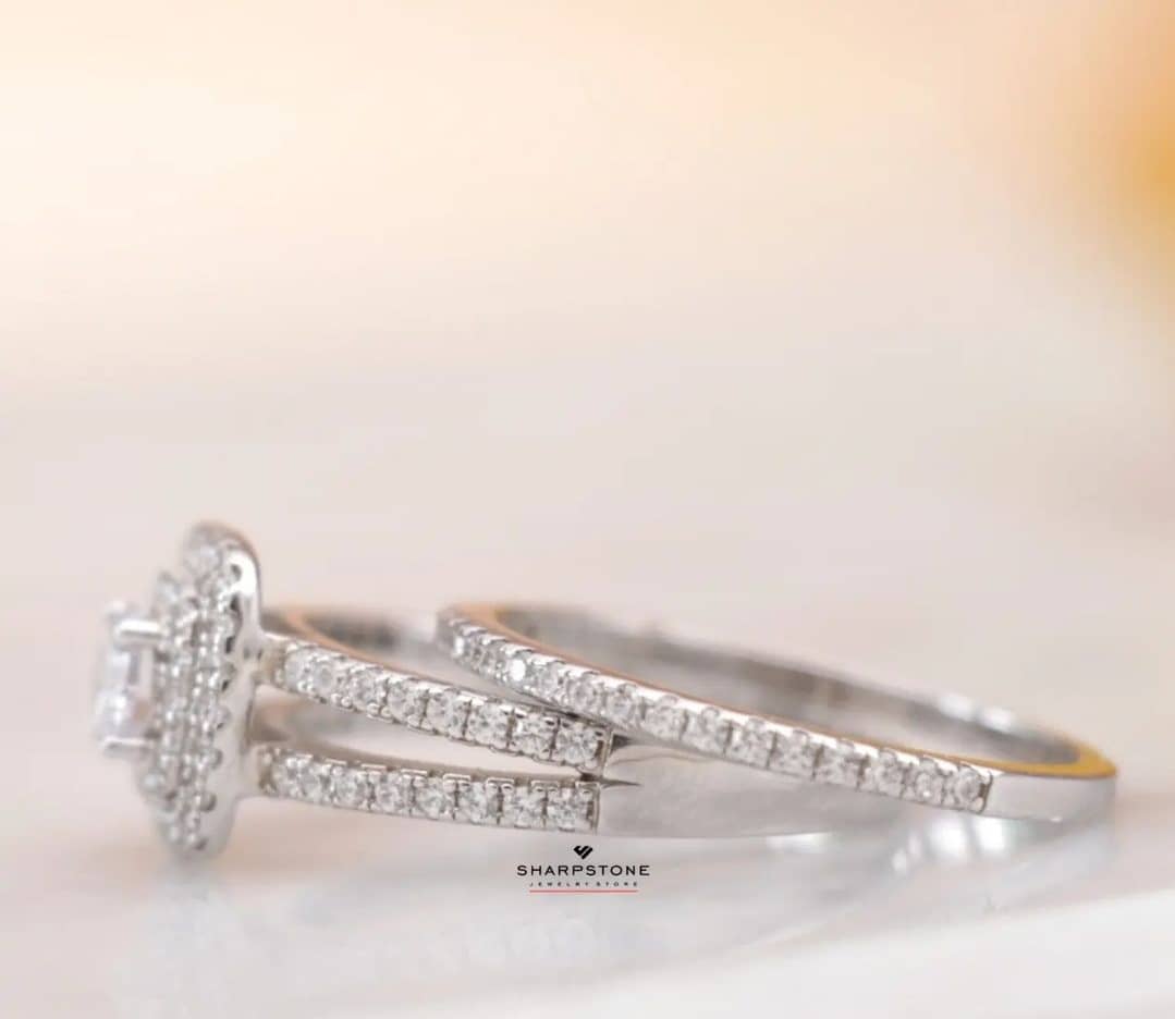 Daphne - Charlotte Sterling Silver Bridal Set