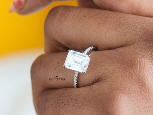 Moissanite engagement ring 2025