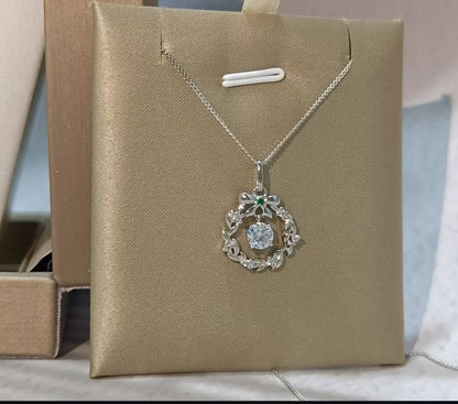 Noelle Moissanite Necklace in 925 Sterling Silver