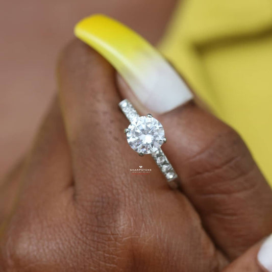 Resa Titanium Engagement Ring