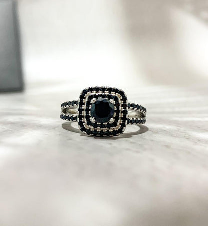 Daphne Sterling Silver Engagement Ring