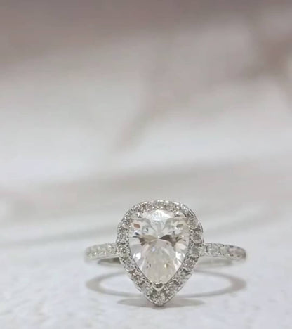 Lorraine Moissanite Engagement Ring