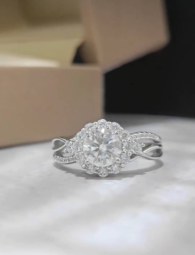 Zoe Moissanite Engagement Ring