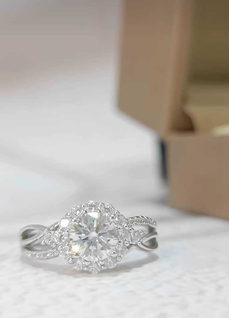 Zoe Moissanite Engagement Ring