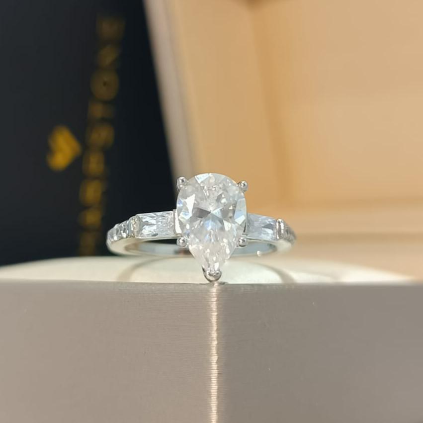 Agatha Moissanite Engagement Ring