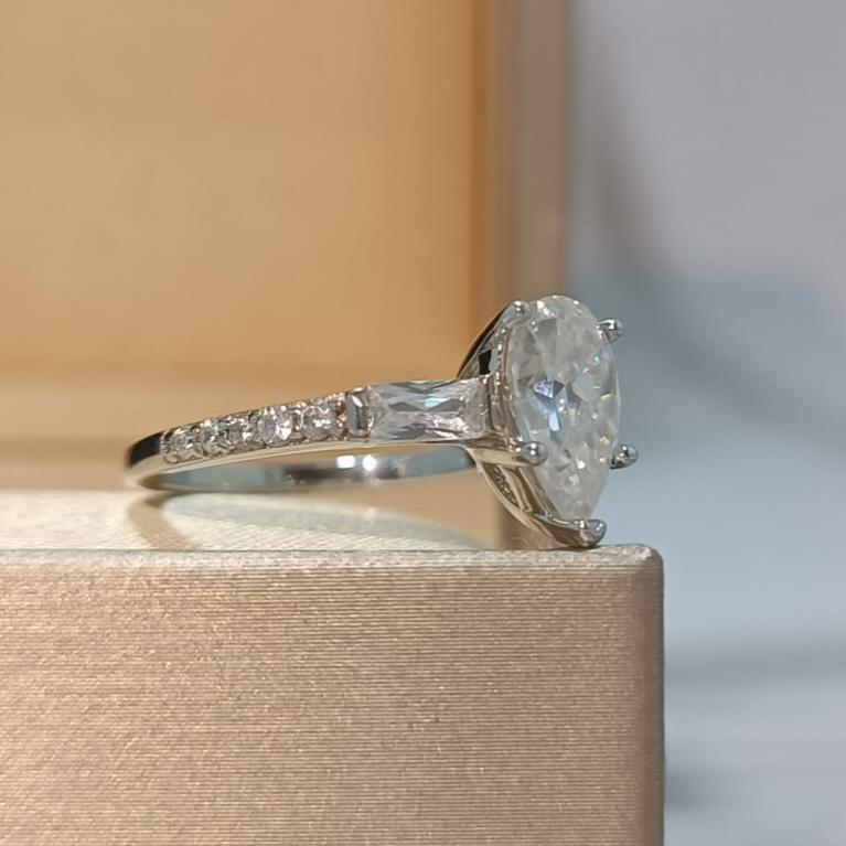 Agatha Moissanite Engagement Ring