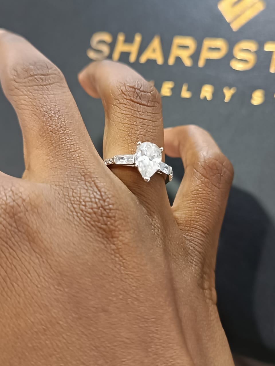 Agatha Moissanite Engagement Ring