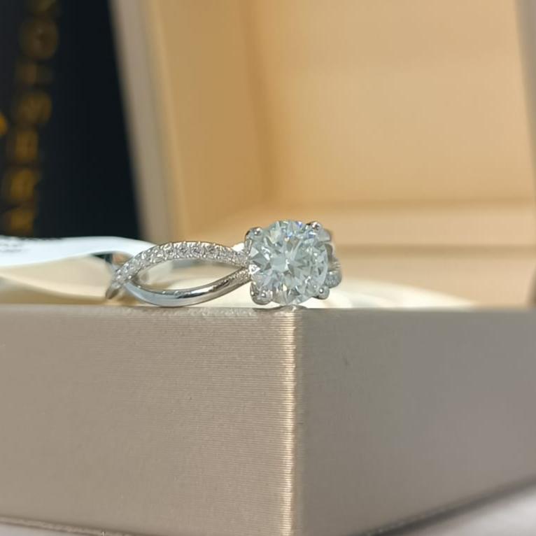 Thalia Moissanite Engagement Ring