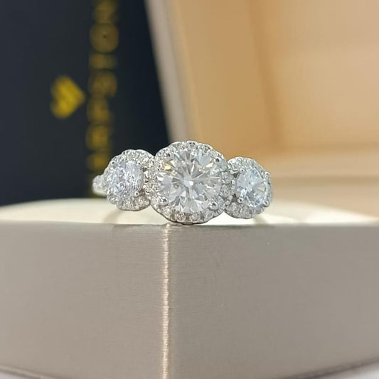 Diane Moissanite Engagement Ring