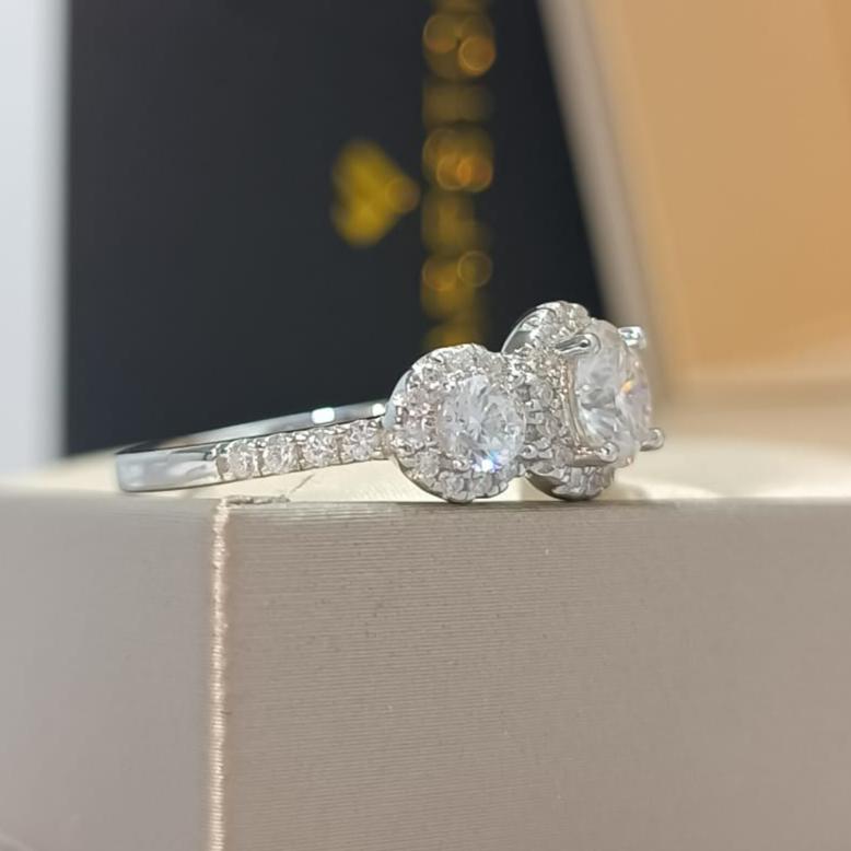 Diane Moissanite Engagement Ring