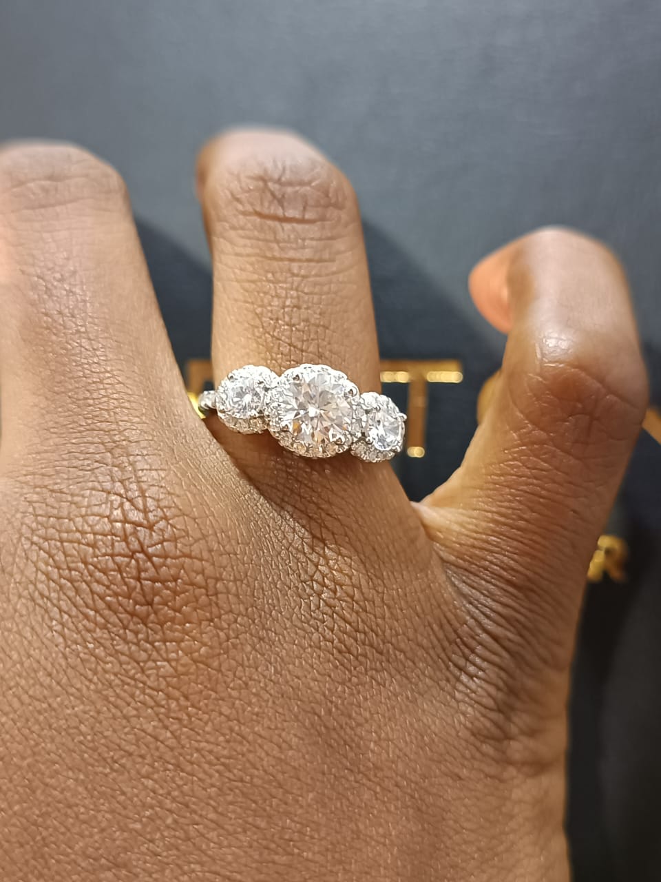 Diane Moissanite Engagement Ring