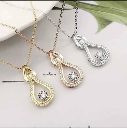 0.098ct Waterdrop Diamond Necklace in 18 Karat Solid Gold