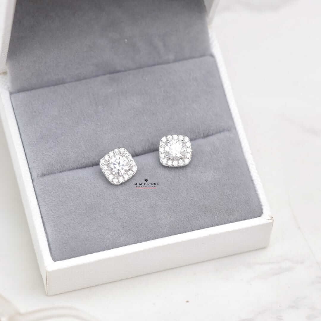 0.50ct Kyte Moissanite Earrings in 925 Sterling Silver