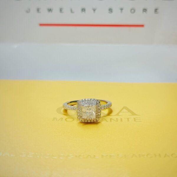 1.0ct Quinn Moissanite Engagement Ring in 925 Sterling Silver - Image 2