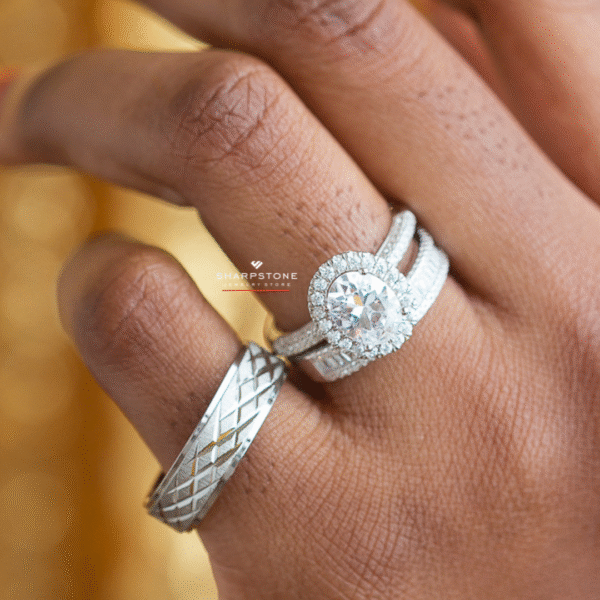 Juana- Zeta and Criss Cross Complete Set in Sterling Silver and Titanium - Image 2