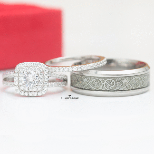 Daphne- Charlotte & Alfred Complete Set in Sterling Silver and Titanium - Image 2