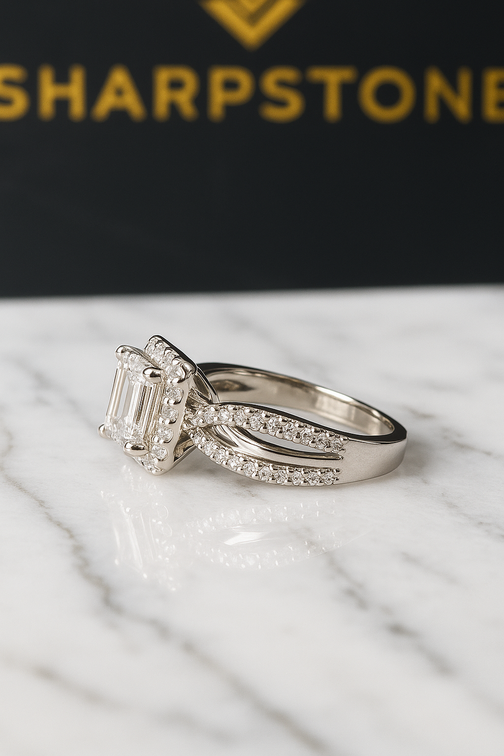 Harvey engagement ring with moissanite stones side view.png