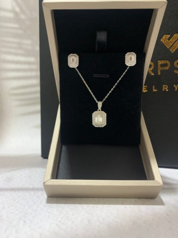 Darlene Emerald Moissanite Set in 925 Sterling Silver - Image 2
