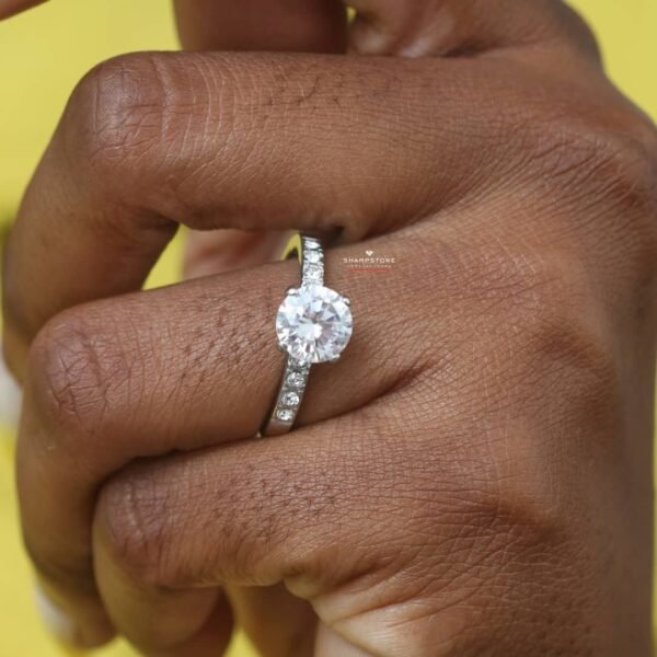Resa Titanium Engagement Ring - Image 2