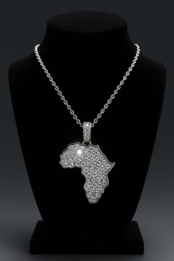 Map Bear Moissanite Necklace