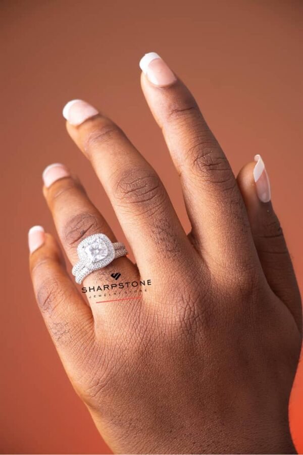 Esy Moissanite Bridal Set