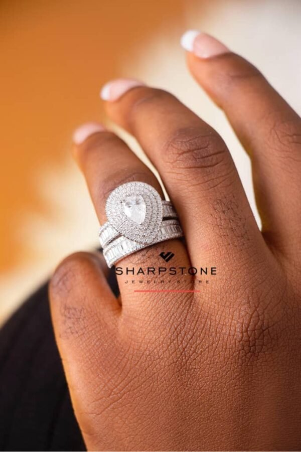 Jasmine Moissanite Bridal Set