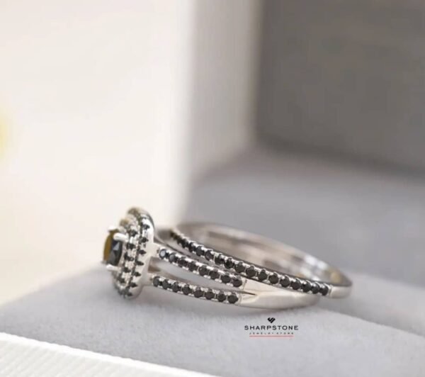 Daphne - Charlotte Sterling Silver Bridal Set - Image 4