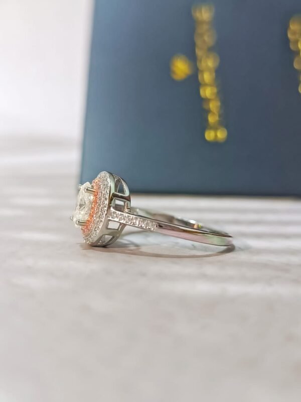 1.0ct Aspen Oval Moissanite Engagement Ring in 925 Sterling Silver - Image 2