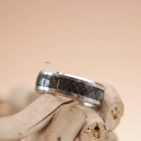 Alfred Black Titanium Steel Male Wedding Band