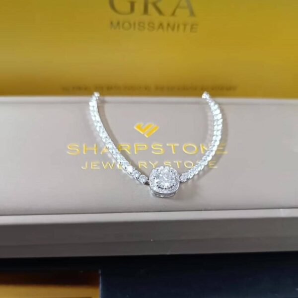 1.0ct Willow Moissanite Bracelet in 925 Sterling Silver