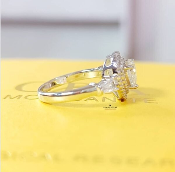 1.0ct Reina Moissanite Engagement Ring in 925 Sterling Silver - Image 2
