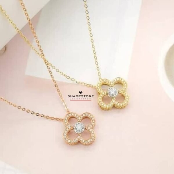 0.11ct Diamond Necklace in 18 Karat Solid Gold - Image 3