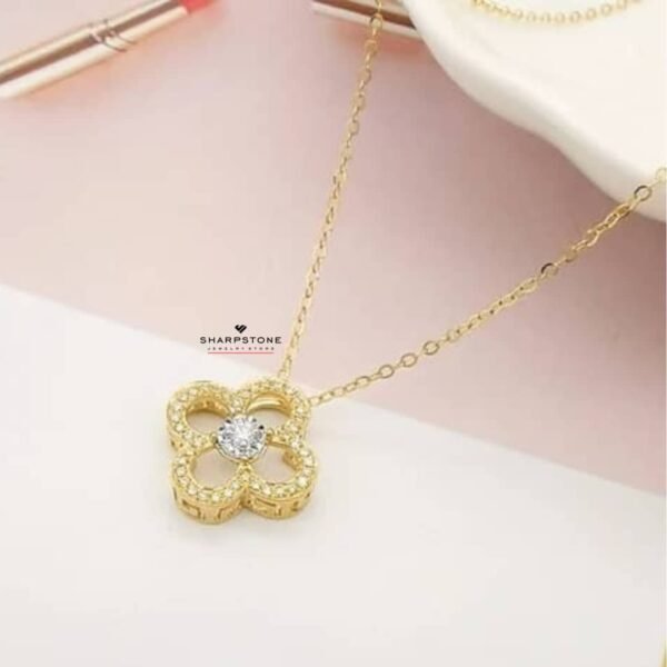 0.11ct Diamond Necklace in 18 Karat Solid Gold - Image 2