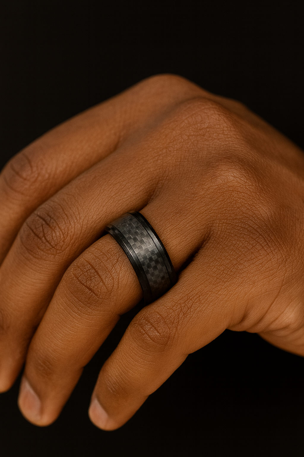 Alfred All Black Titanium Steel Male Band Model