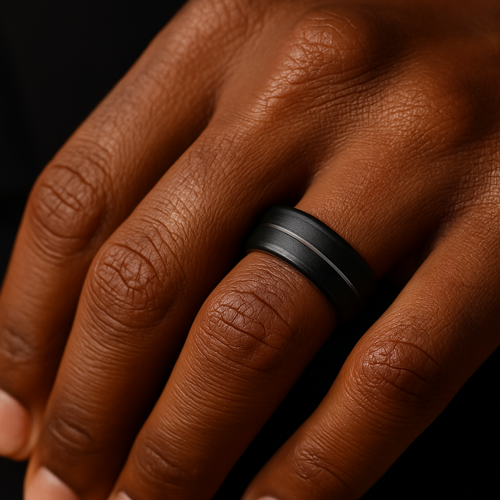 Archie Black Titanium Steel Male Band Model