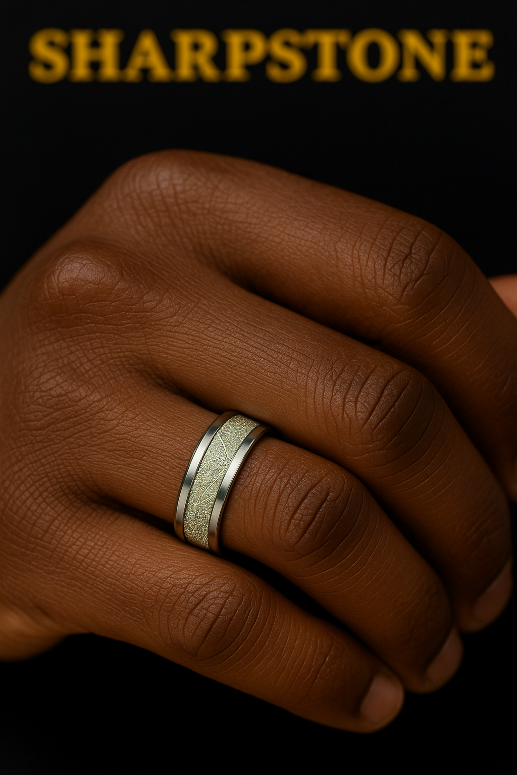 Crisp Titanium Steel Male Band Model