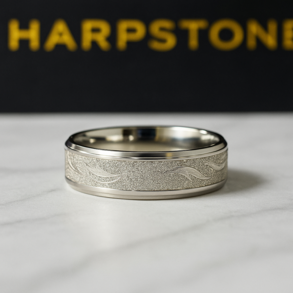 Etienne Titanium Steel Male Band Front