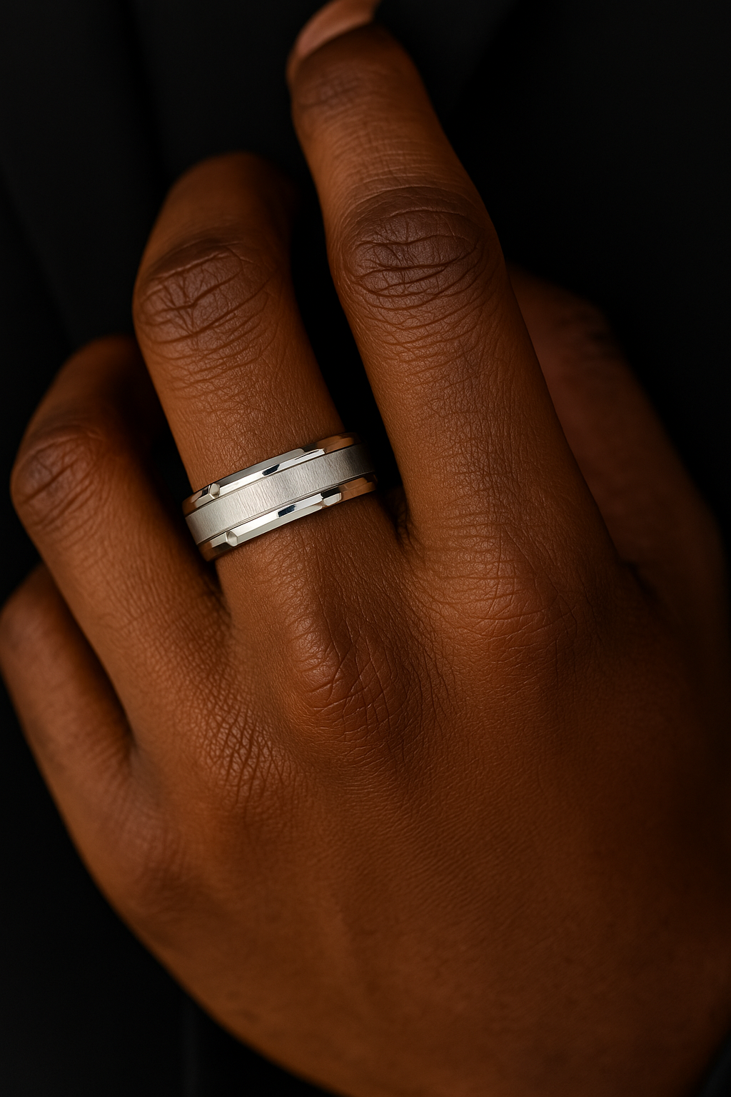 Evan Titanium Steel Male Band Model