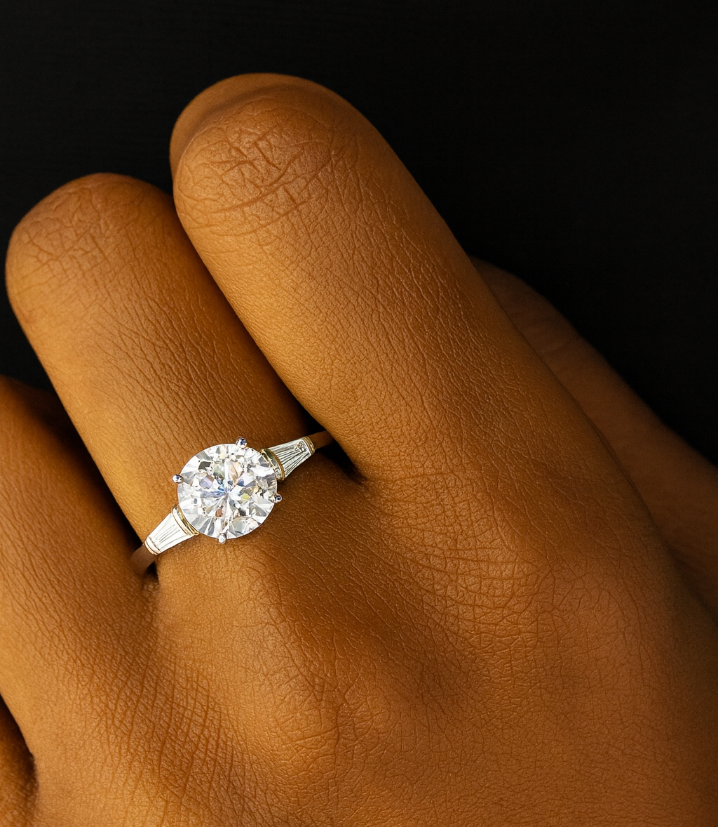 Ophelia Stainless Steel Engagement Ring Model