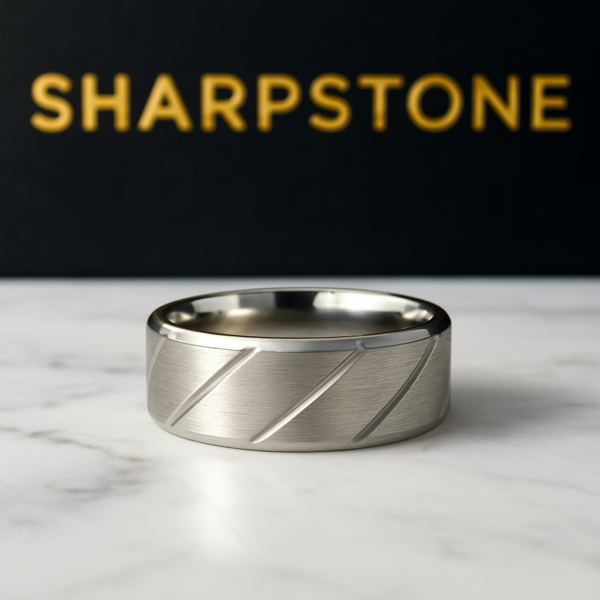 Phil Titanium Steel Male Band Front