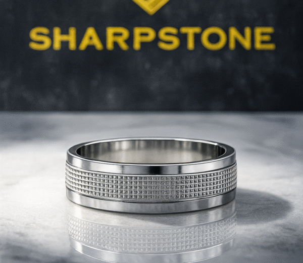 Spencer Titanium Steel Male Band Front