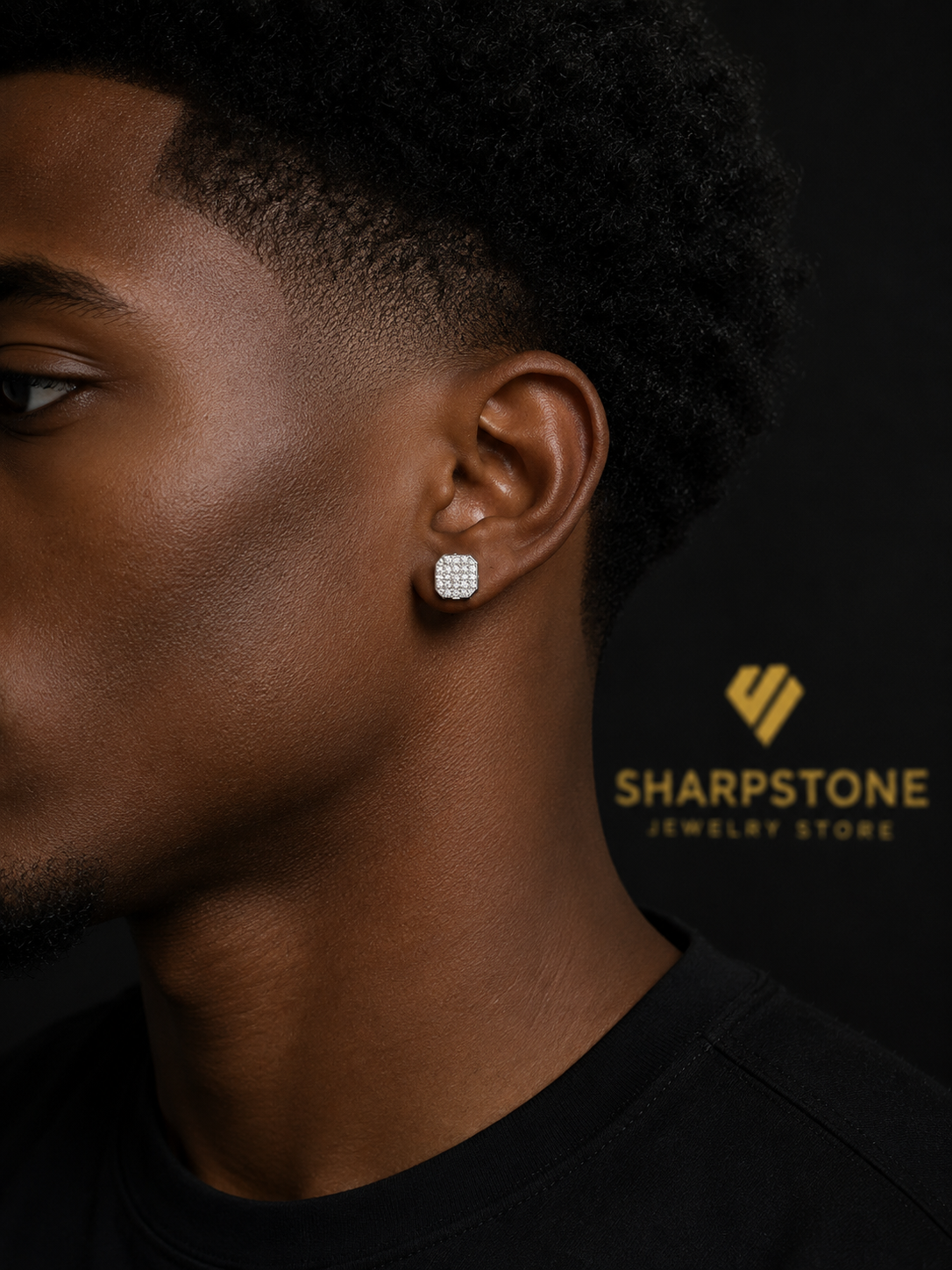 Hugo Earrings Model