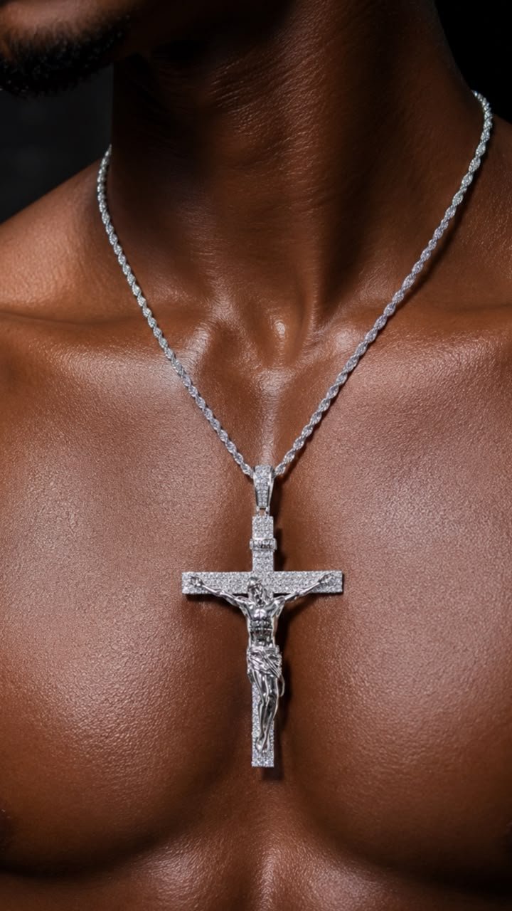 Crucifix Necklace Model