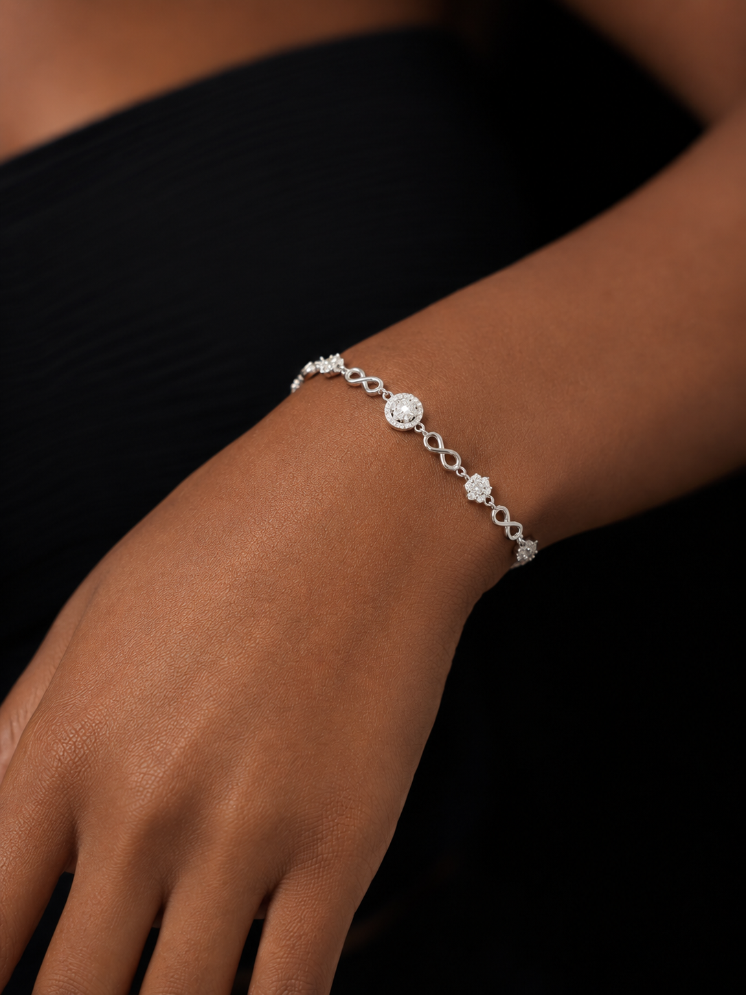 Infinity Cascade Bracelet Model