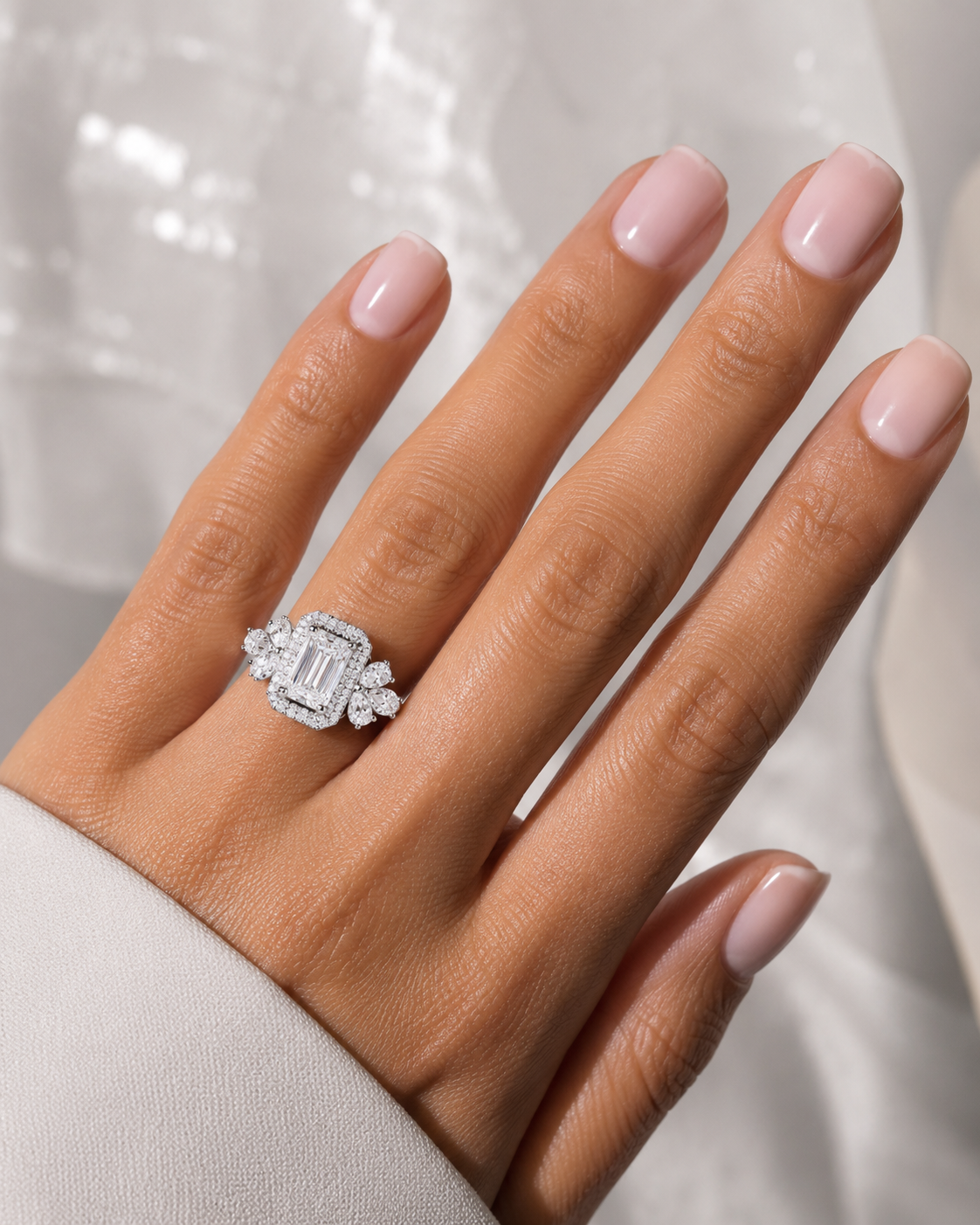 Liora White Eng Ring Model