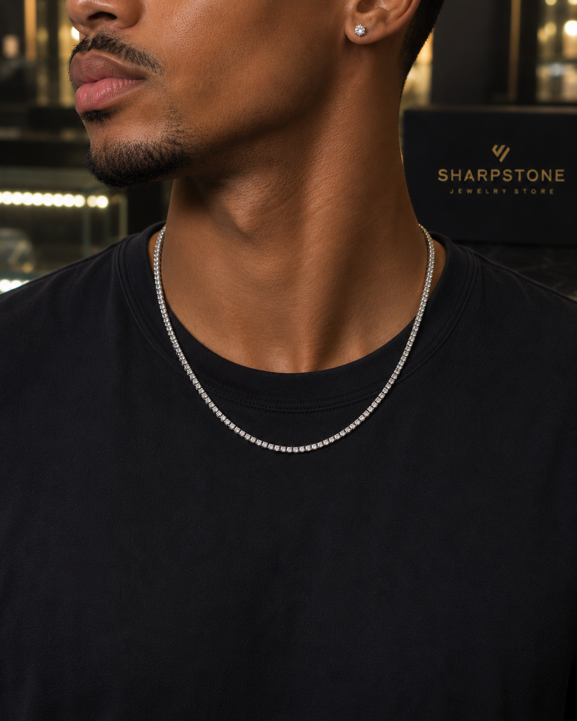 Tennis necklace model