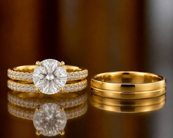 Gio Gold Trio Set Ring
