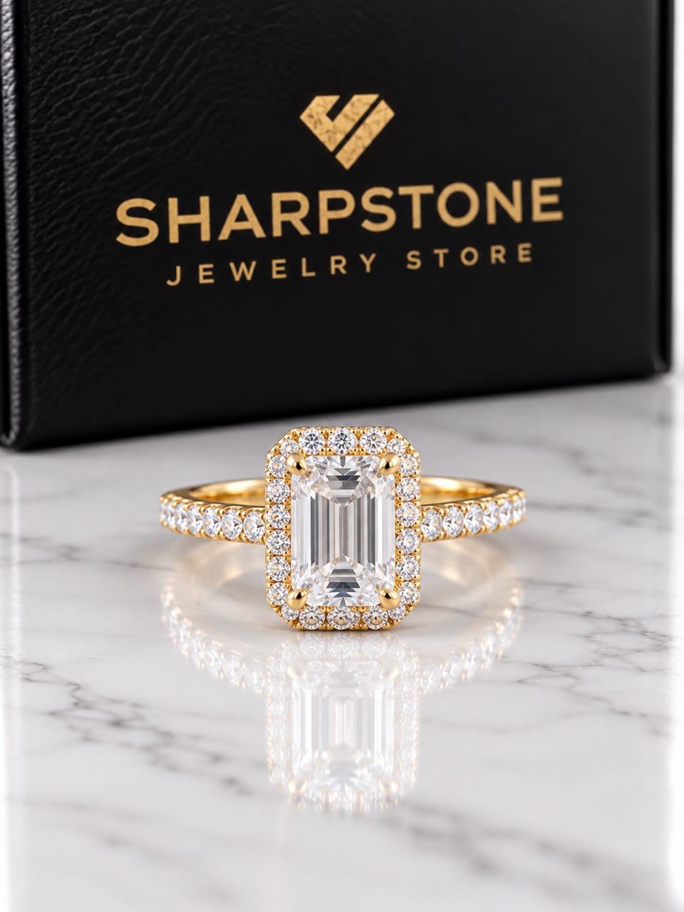 Lyana Solid Gold Engagement Ring